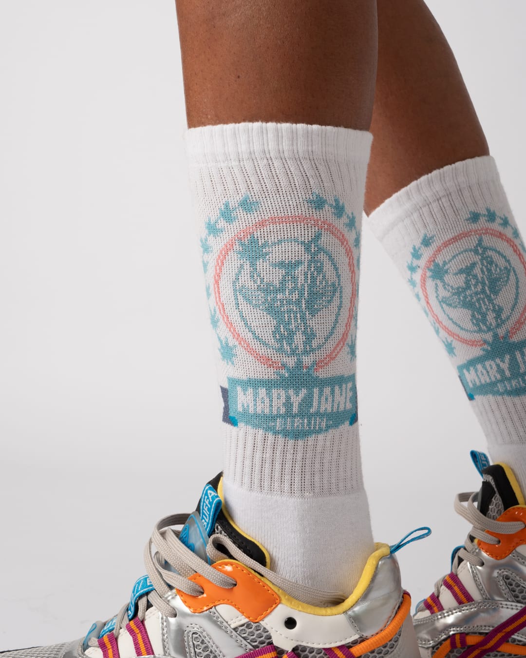 TENNIS SOCKS „MARY JANE BERLIN“ LOGO  White